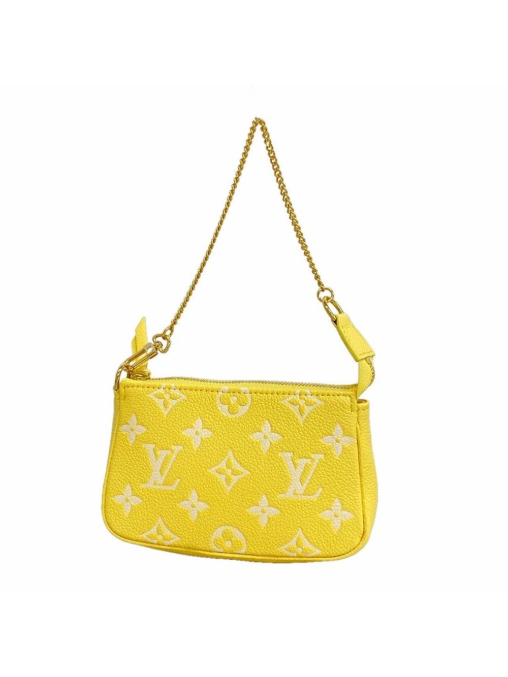 Louis Vuitton Pouch Monogram Empreinte Bicolor Mini Pochette Accessoires Yellow